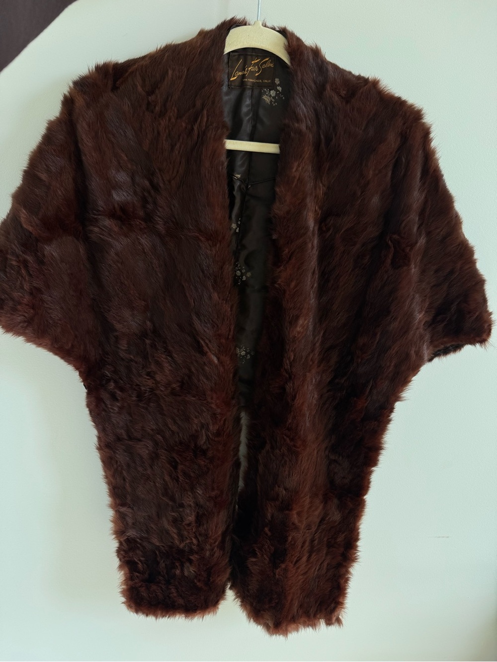 Vintage Luxurious Brown Fur Stole